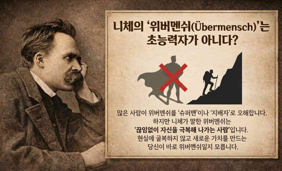 니체 위버멘쉬의 뜻
