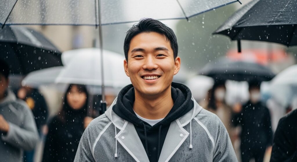 비내리는 모습